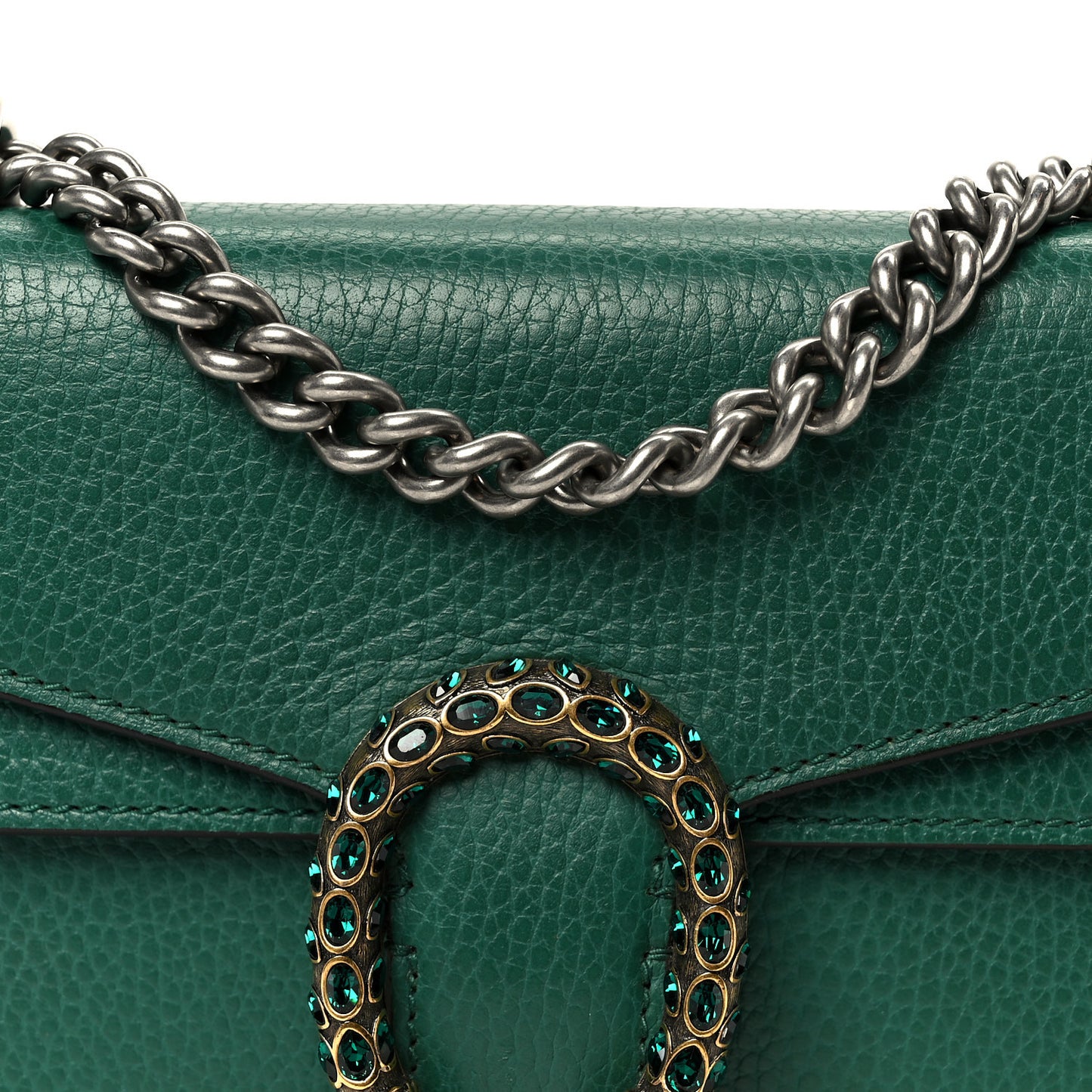 Calfskin Mini Dionysus Shoulder Bag Emerald