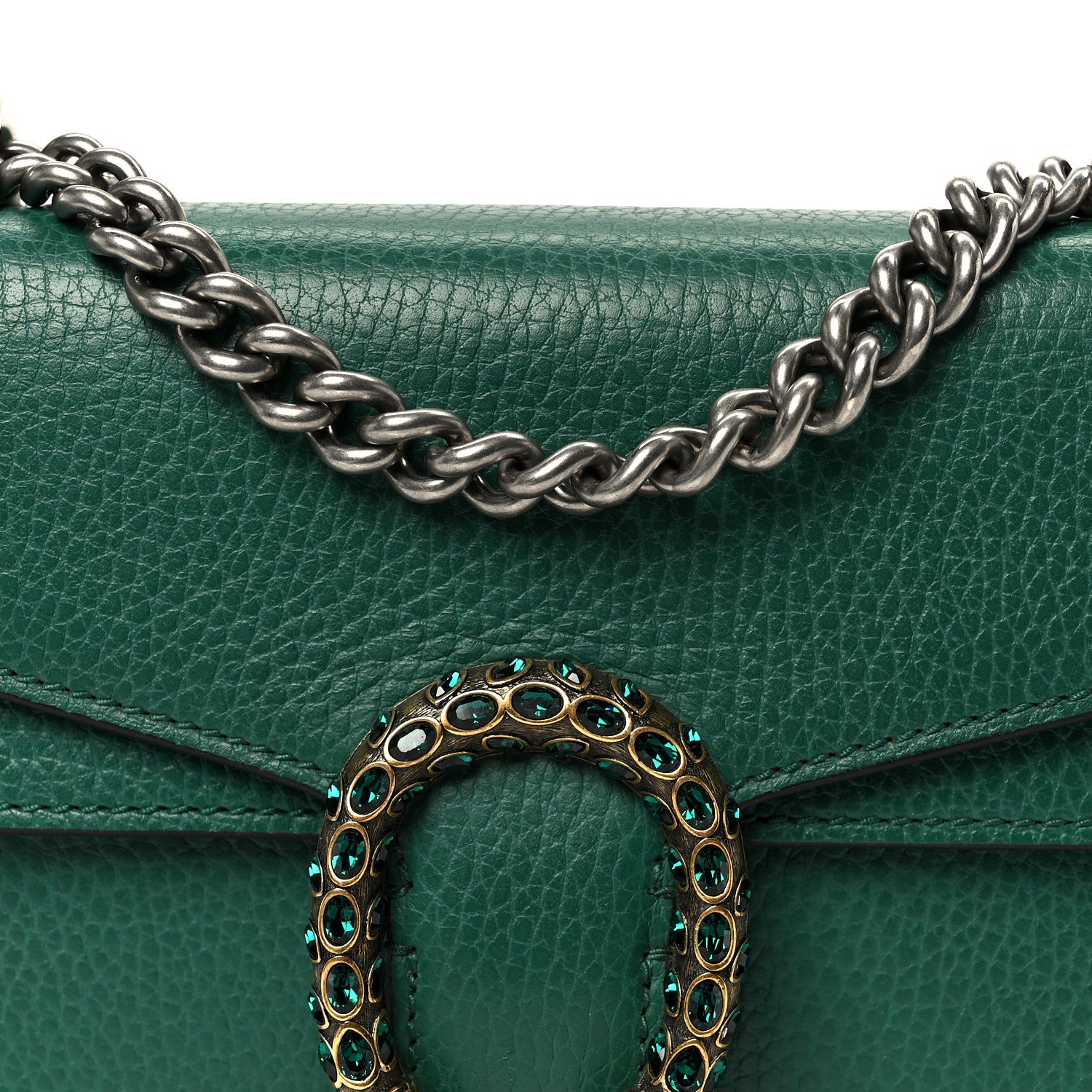Gucci Calfskin Mini Dionysus Shoulder Bag Emerald 9 of 11