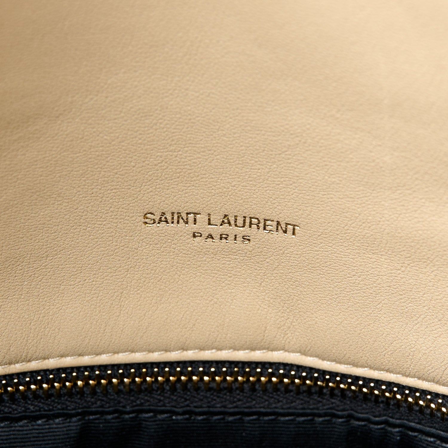 Saint Laurent Lambskin Quilted Medium Loulou Puffer Monogram Chain Satchel Dark Beige 6 of 13
