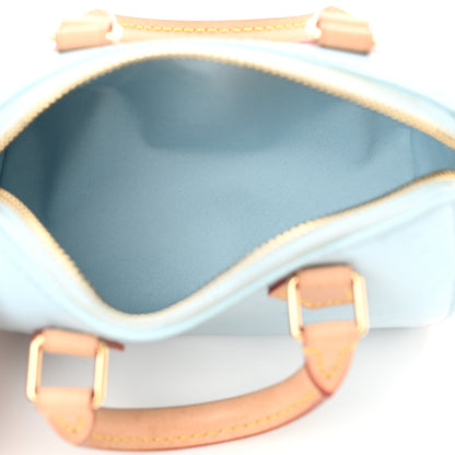 Louis Vuitton Vernis Monogram Nano Speedy Sky 5 of 10