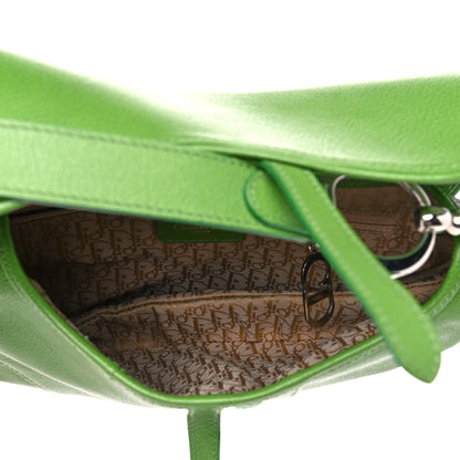 Christian Dior Calfskin Saddle Bag Green 4 of 15