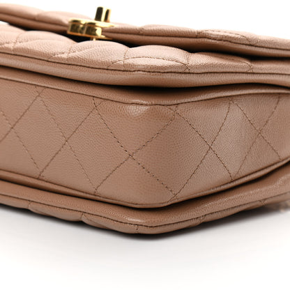 Chanel Caviar Quilted Mini Coco First Flap Beige 10 of 11