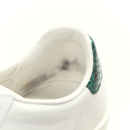 Gucci Calfskin Ayers Bee Embroidered Womens Ace Sneakers 36.5 White Green 10 of 10