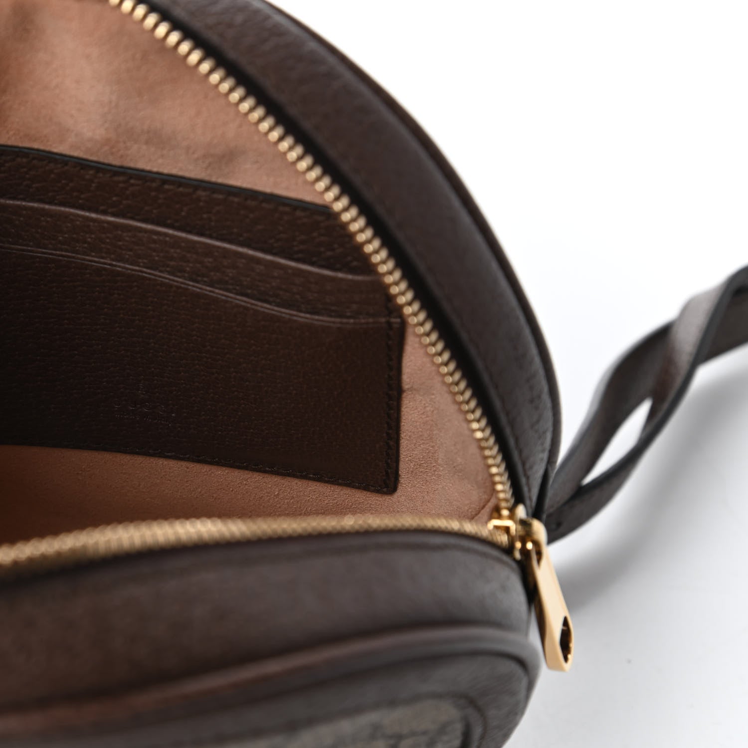 Gucci GG Supreme Monogram Web Mini Ophidia Round Backpack Brown 8 of 11