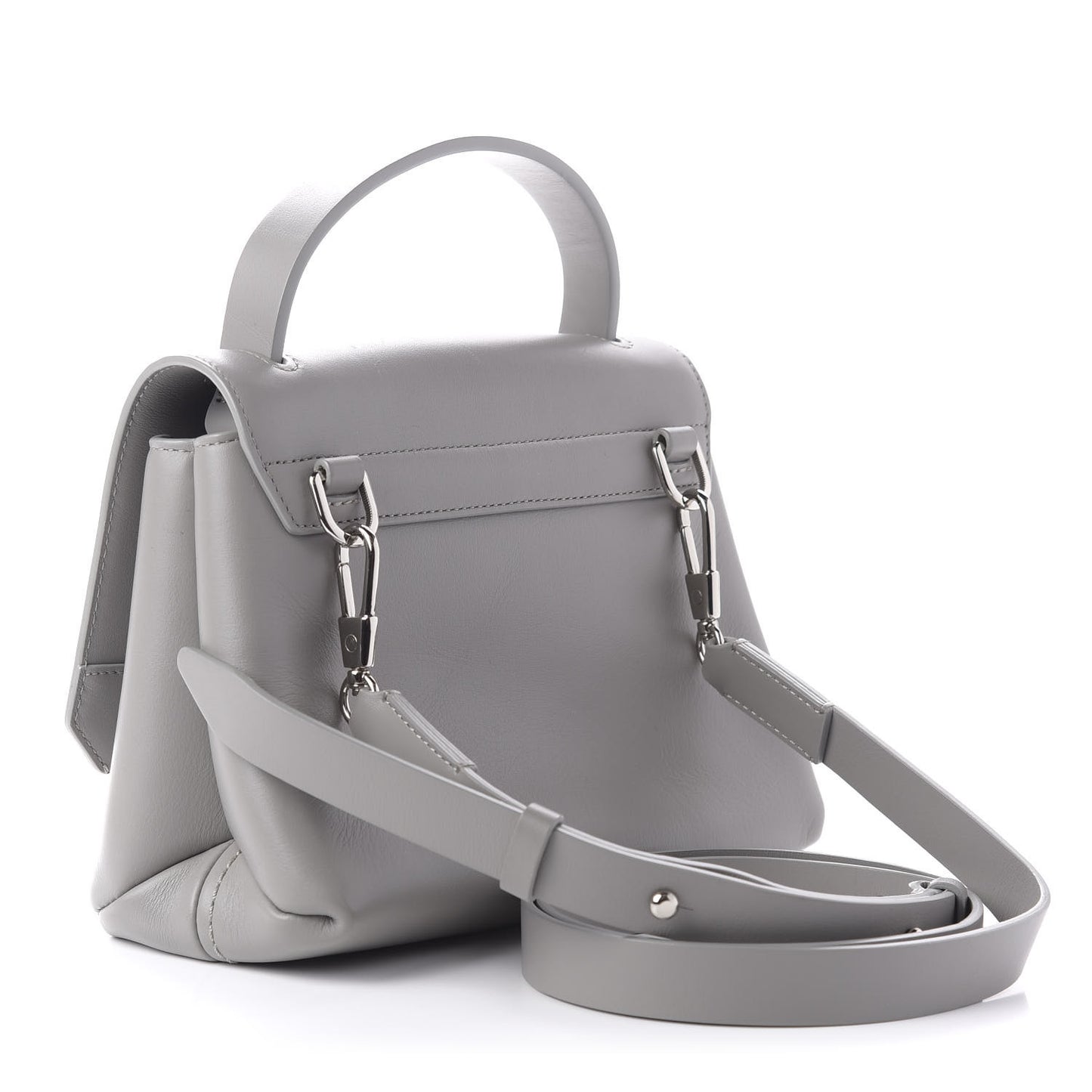 3.1 Smooth Calfskin Mini Alix Top Handle Satchel Cement