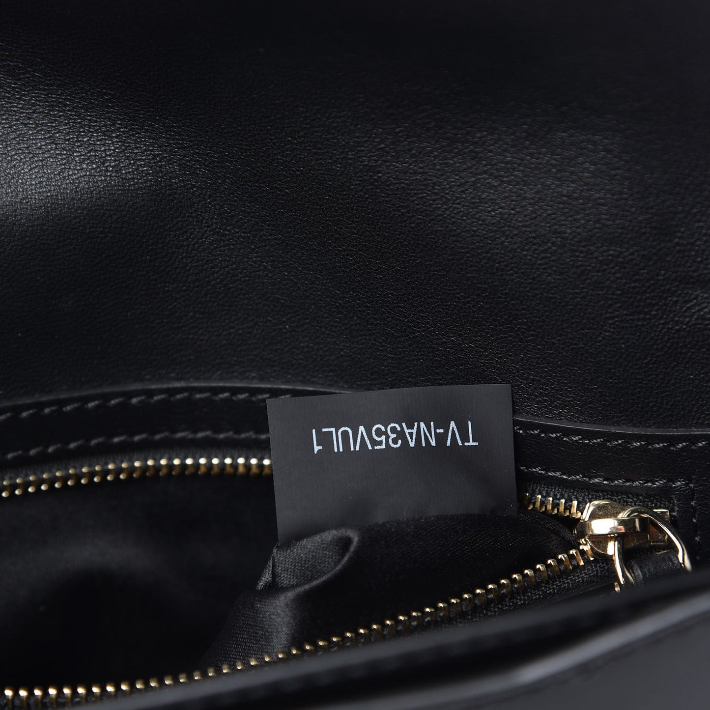 Calfskin Rockstud Turn Lock Flap Clutch Black
