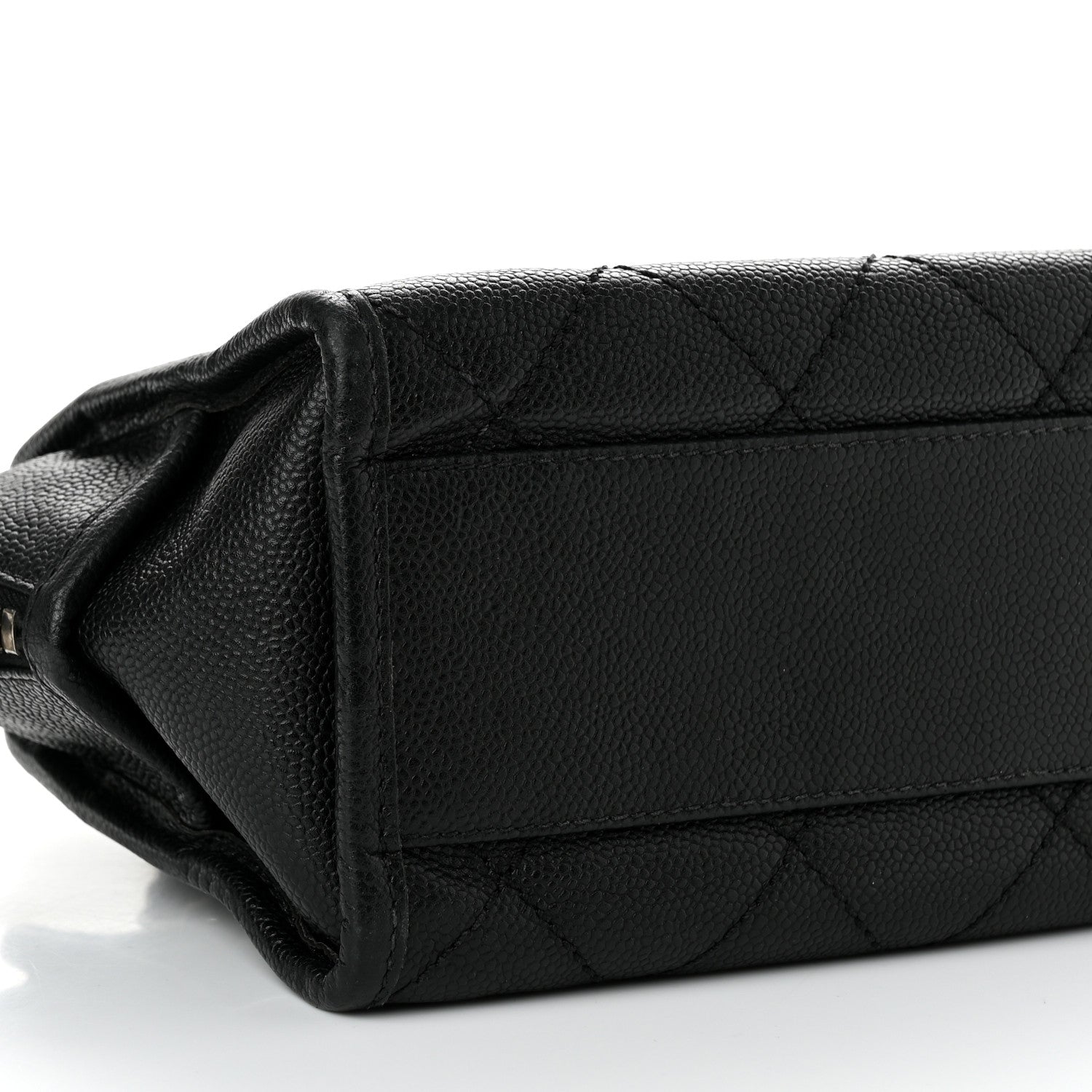 Chanel Caviar Quilted Small Deauville Bowling Bag Black 9 of 10