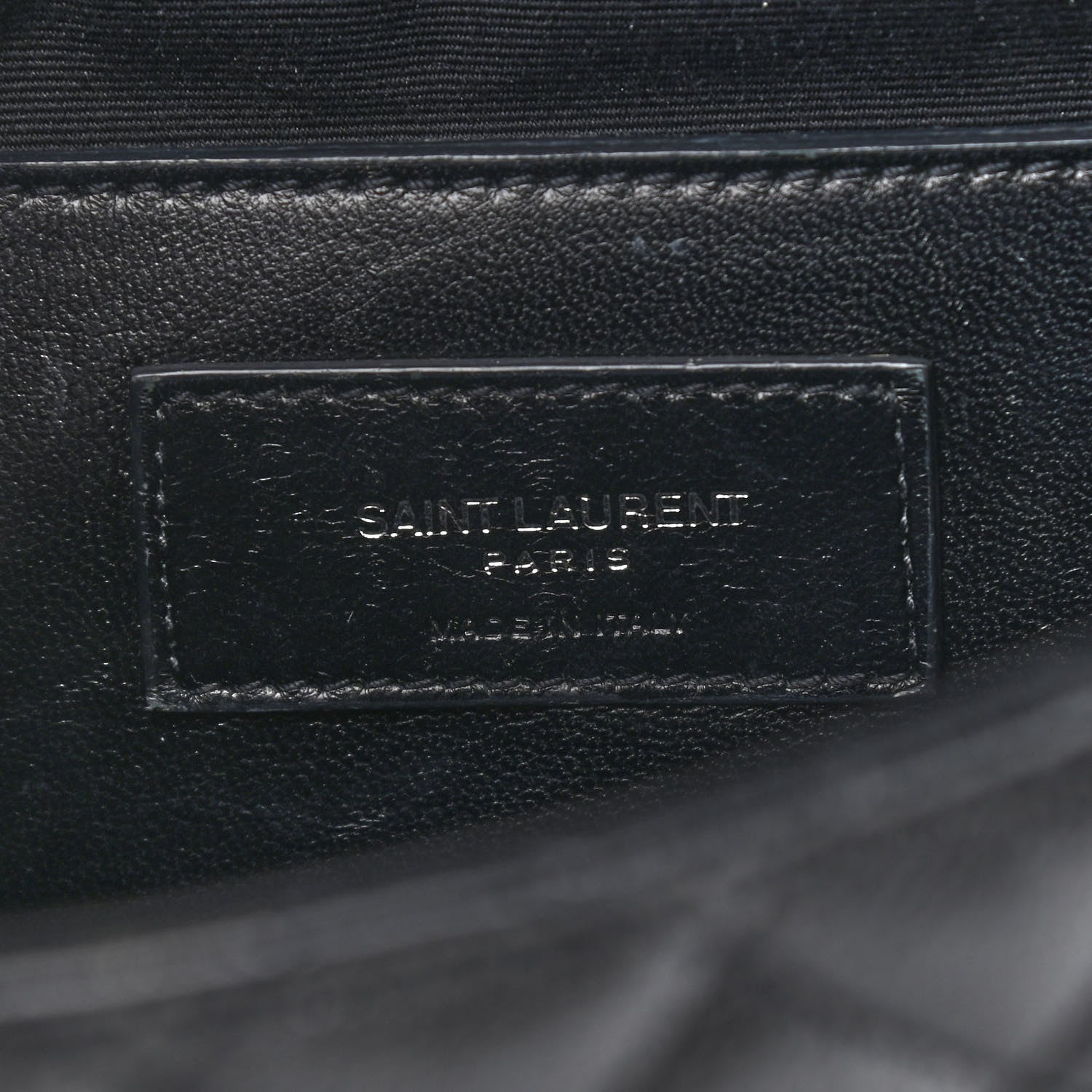 Saint Laurent Sheepskin Tri-Quilt Monogram Medium College Bag Black 6 of 10