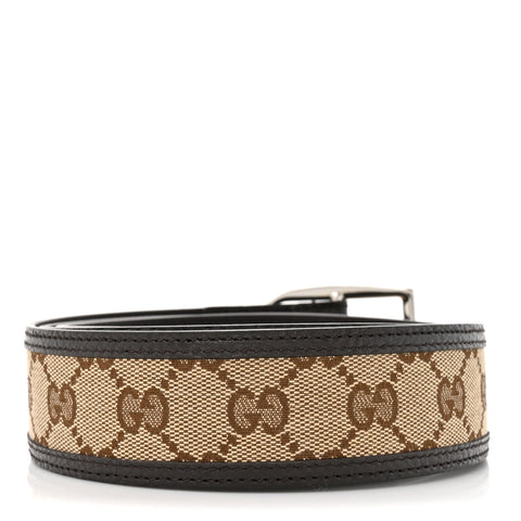 Monogram Dollar Calfskin 40mm Belt 100 40 Beige Ebony Testa Di Moro