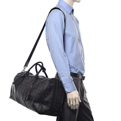 MCM Visetos XLarge Traveler Weekender Bag Black 2 of 22