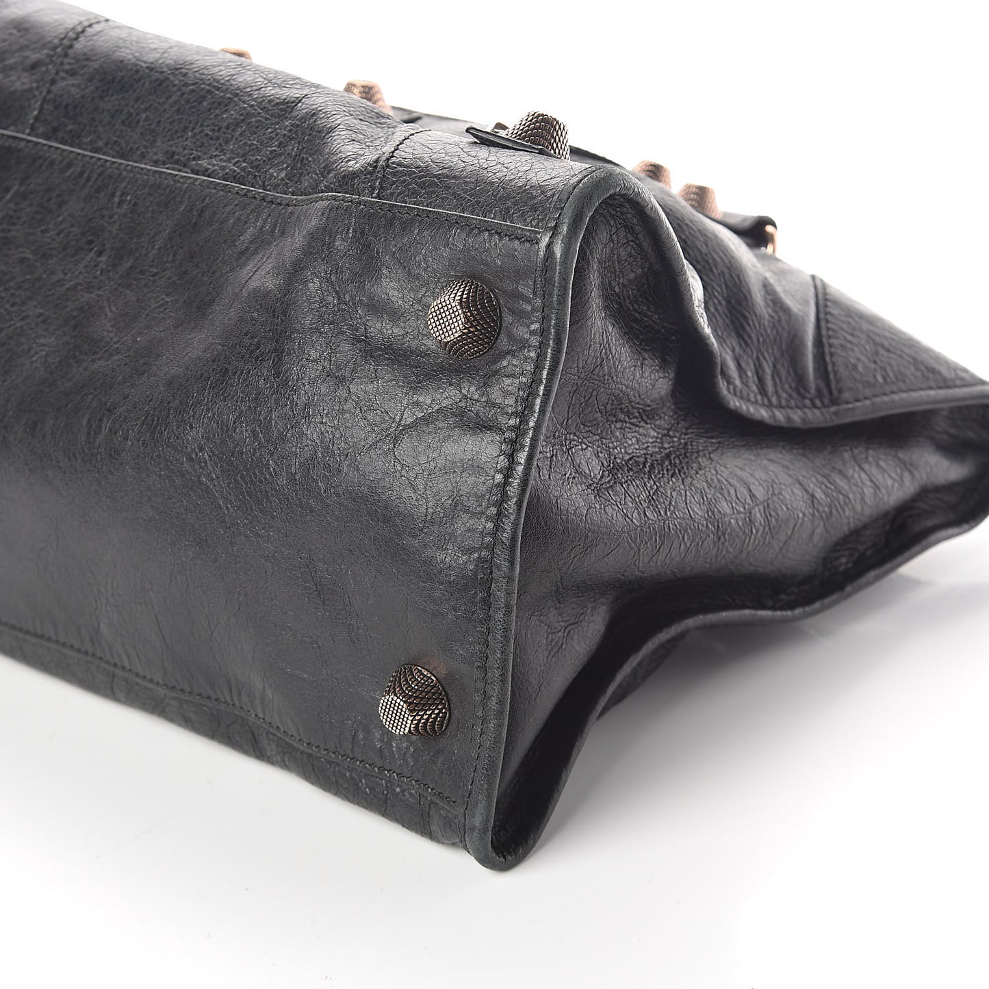 Agneau Giant 21 Rose Gold Hardware Work Black