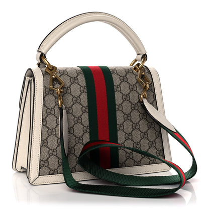 Gucci GG Supreme Monogram Small Queen Margaret Top Handle Bag White 3 of 13