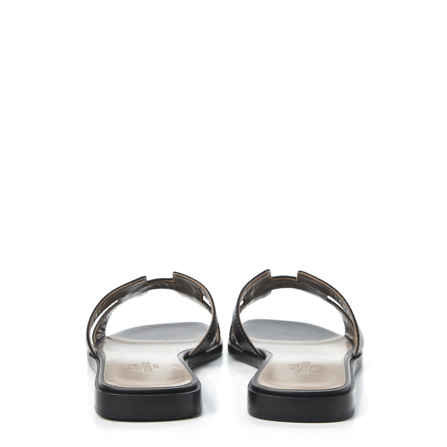 Box Calfskin Oran Sandals 36.5 Black