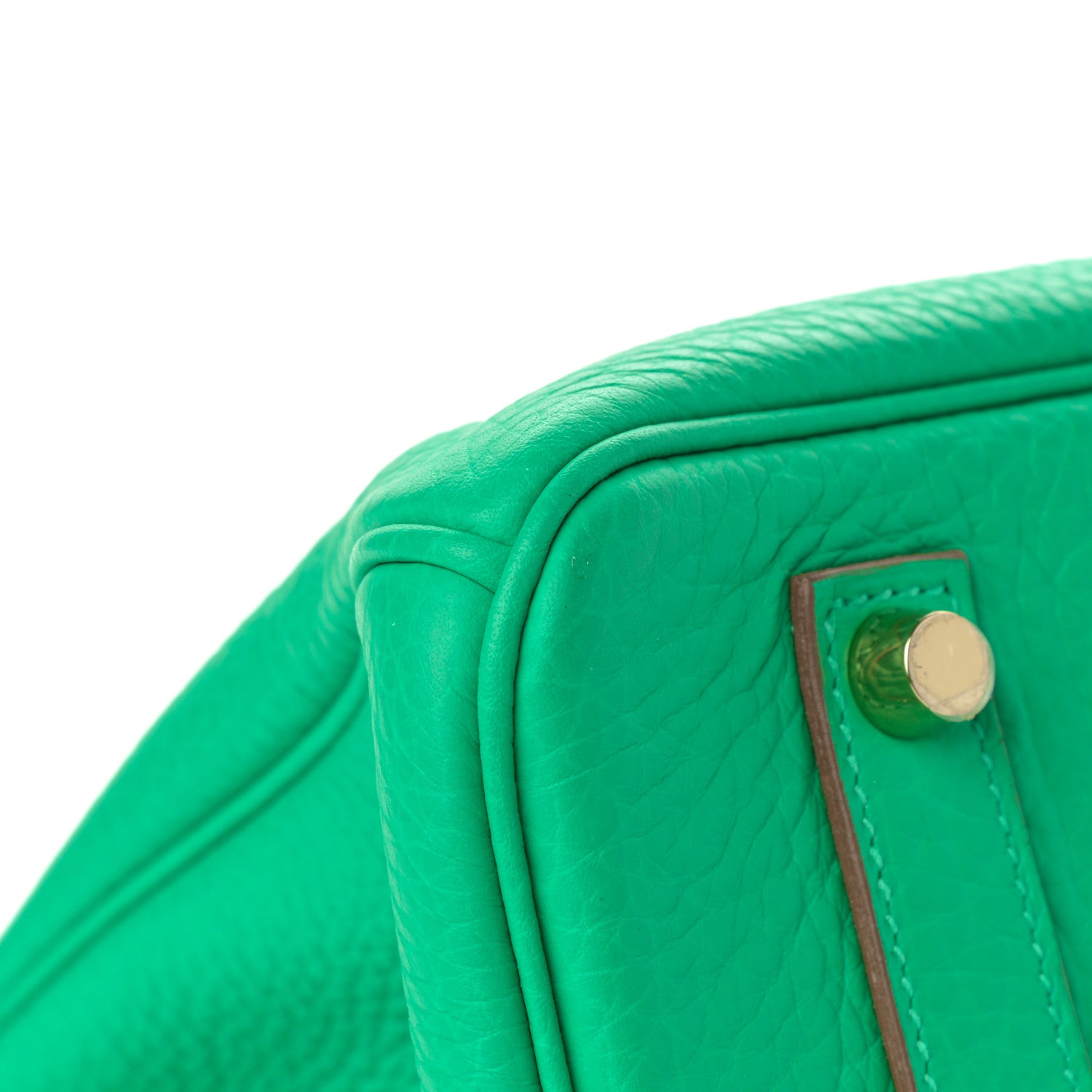 Hermes Taurillon Clemence Birkin 35 Menthe 12 of 14
