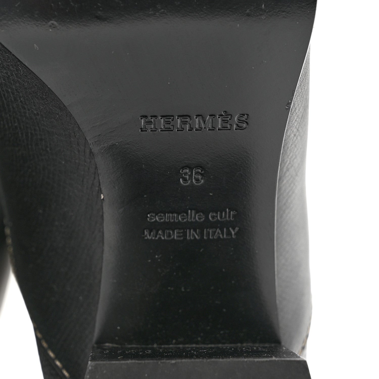 Hermes Epsom Foulee 60 Boots 36 Black 8 of 9
