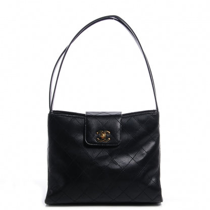 Chanel Lambskin Diamond Stitch Shoulder Bag Black 1 of 11