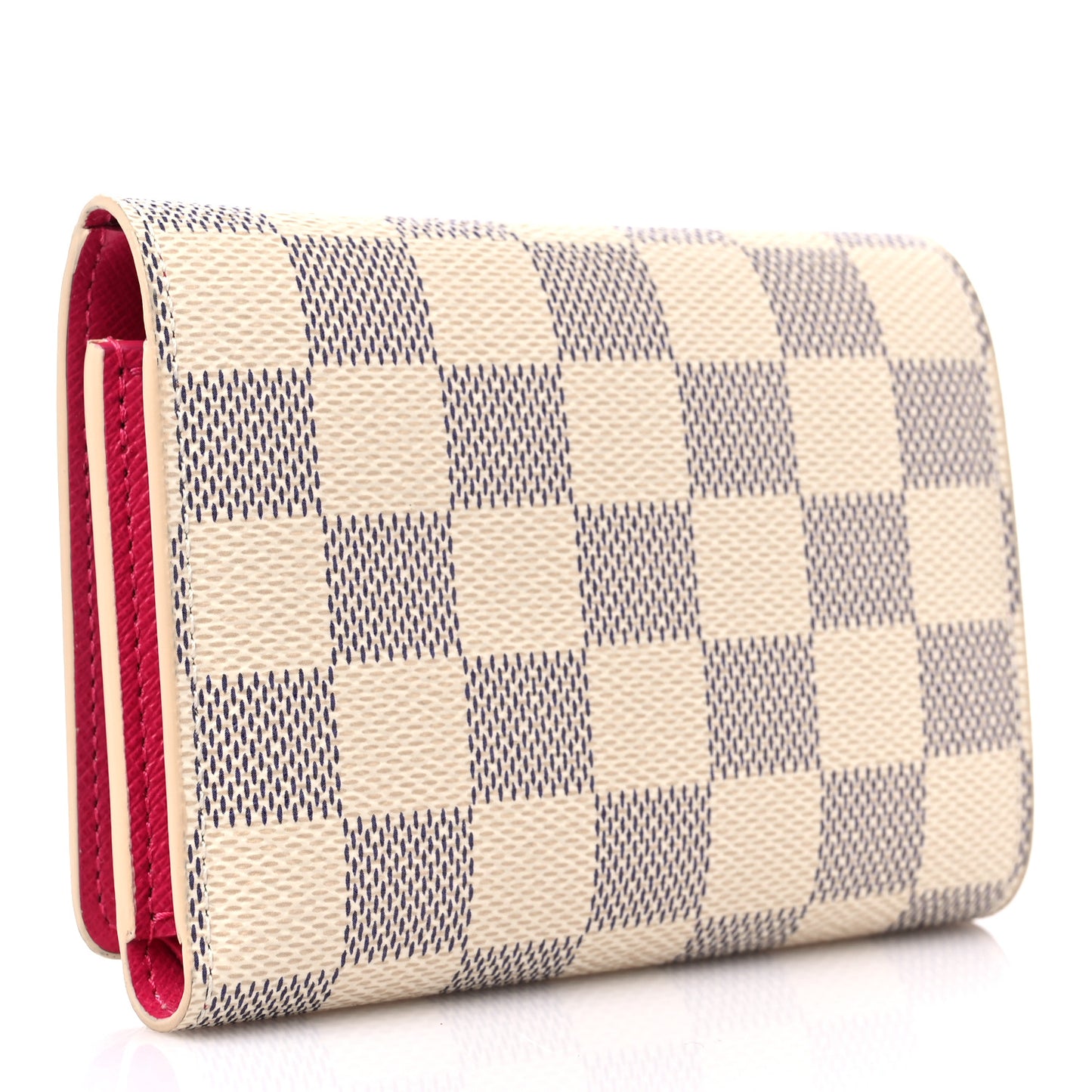 Damier Azur 2021 Christmas Animation Hollywood Victorine Wallet Fuchsia