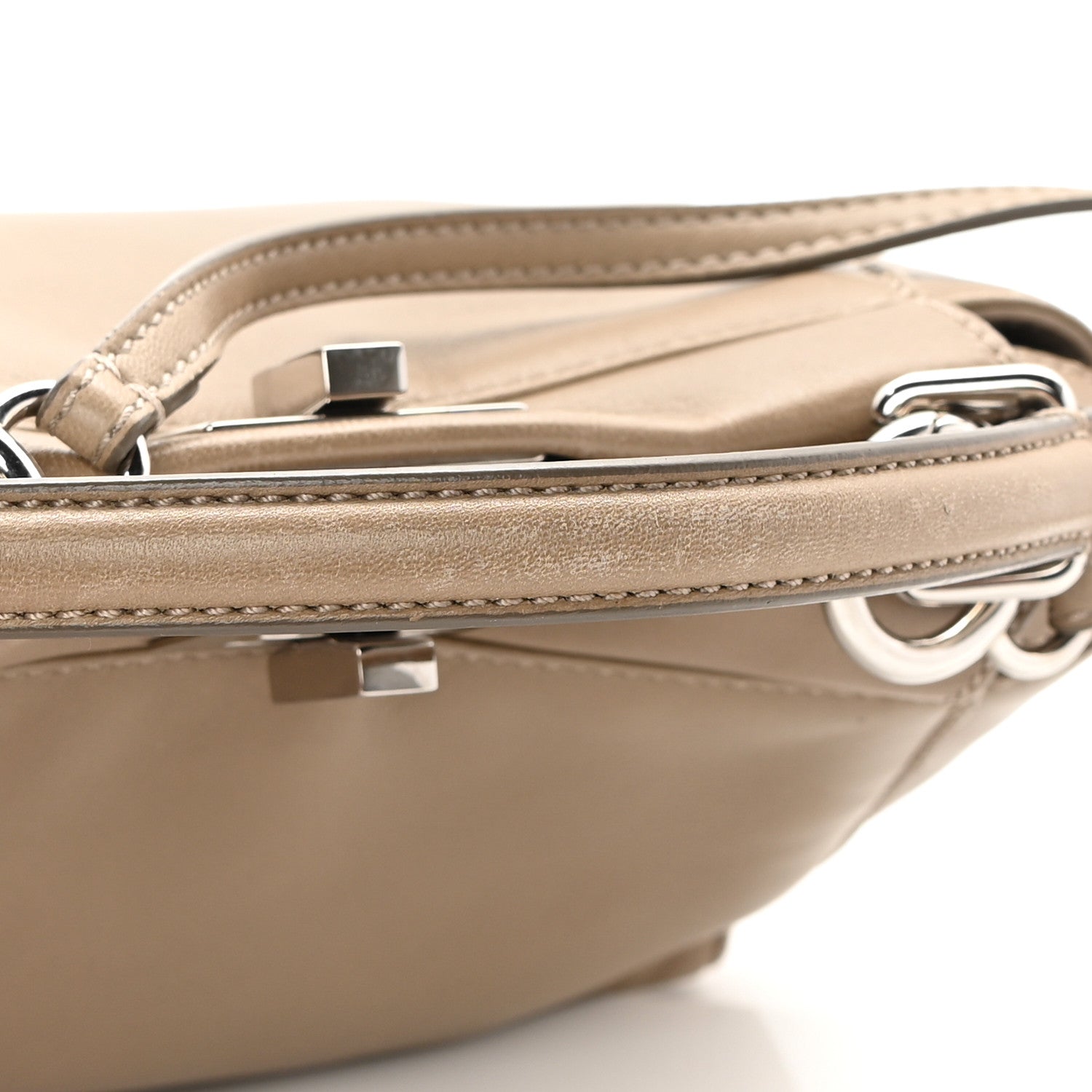 Fendi Nappa Mini Peekaboo Iconic Satchel Tortora 16 of 20