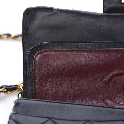 Chanel Lambskin Quilted Small Double Flap Black 7 of 18