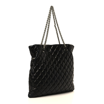 Chanel Lambskin Quilted Large Paris Moscou Red Square Bag Black 3 of 9