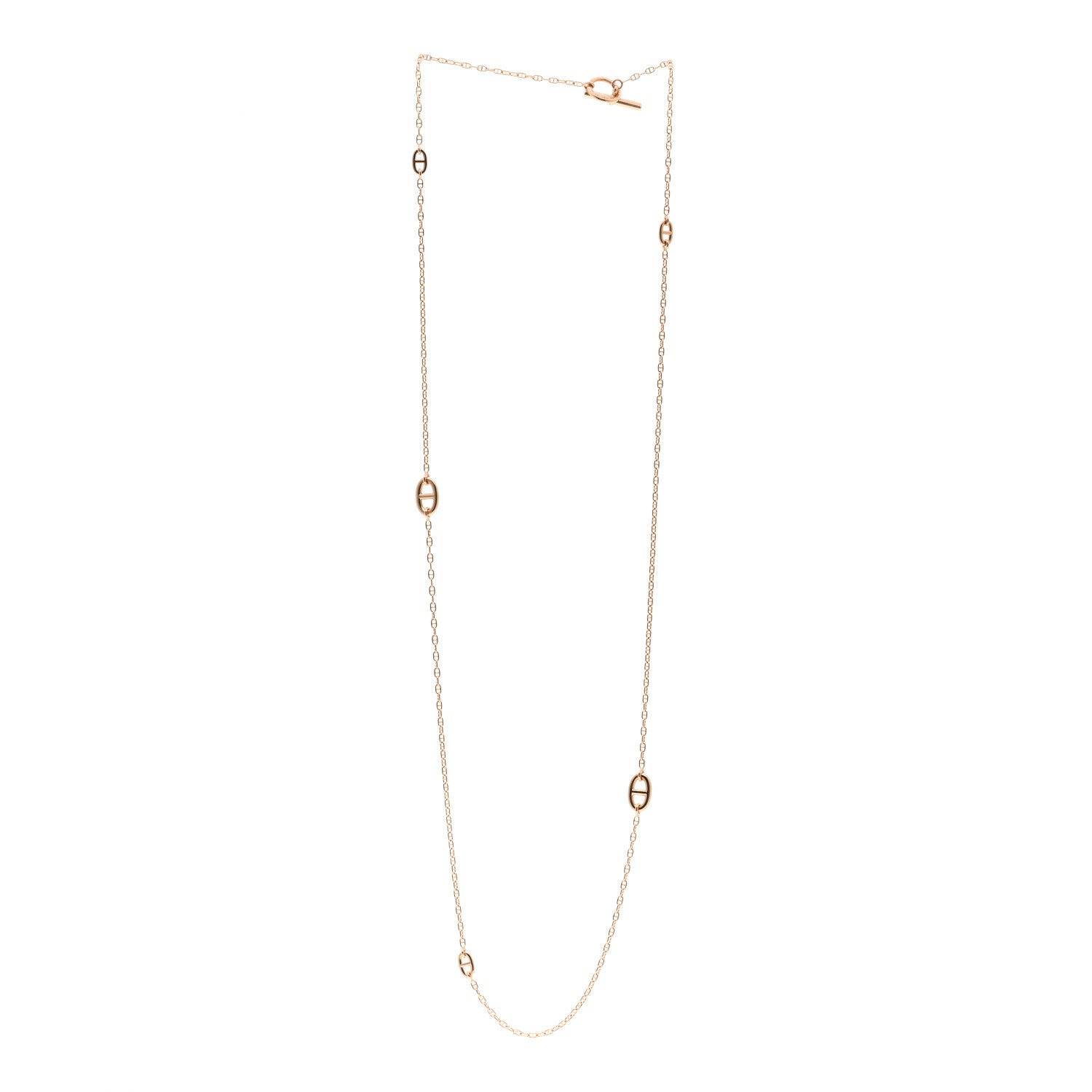 Hermes 18K Rose Gold Farandole Necklace 80 3 of 5