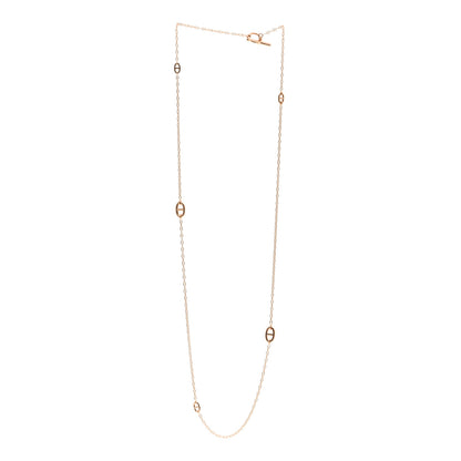 Hermes 18K Rose Gold Farandole Necklace 80 3 of 5
