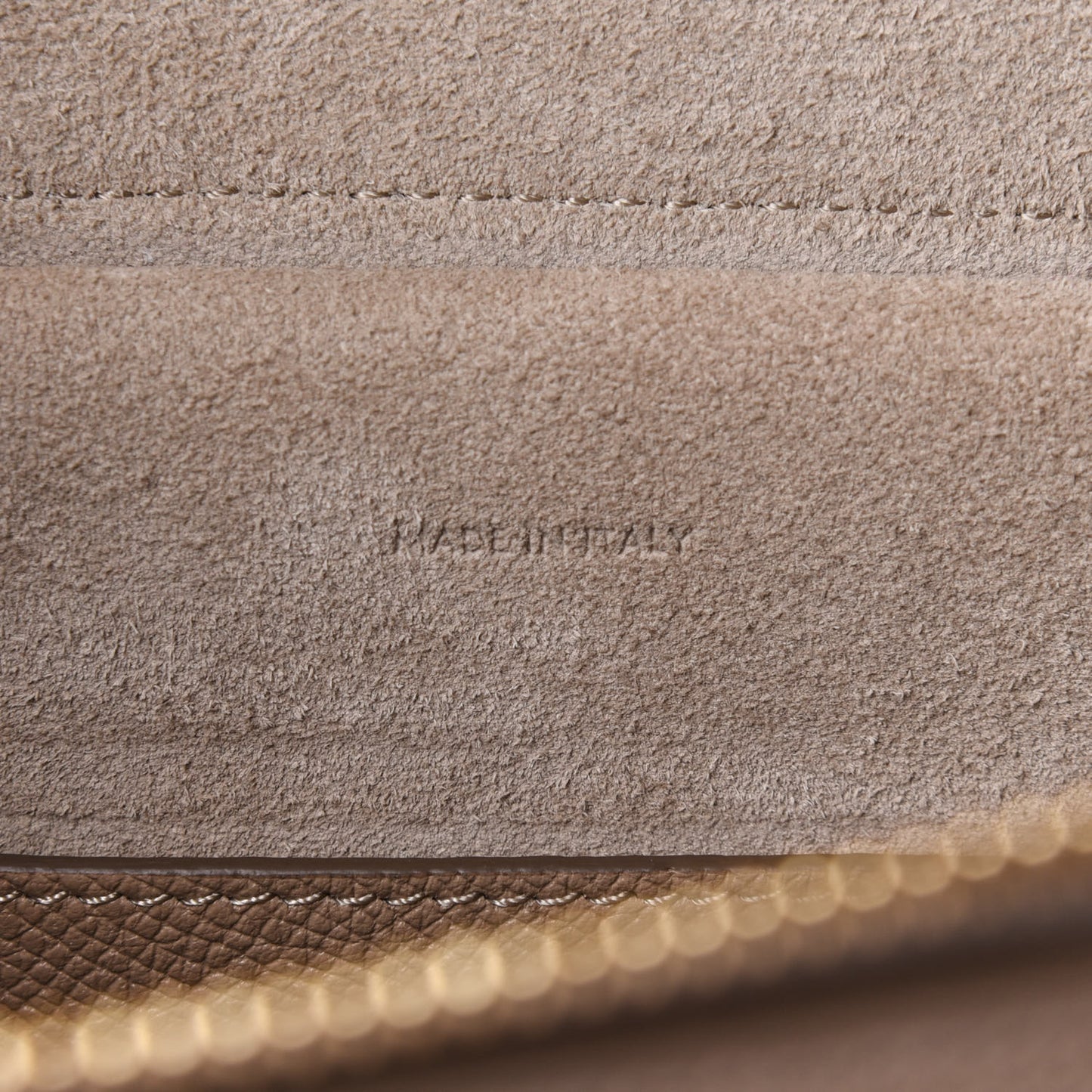 Grained Calfskin Micro Belt Bag Light Taupe