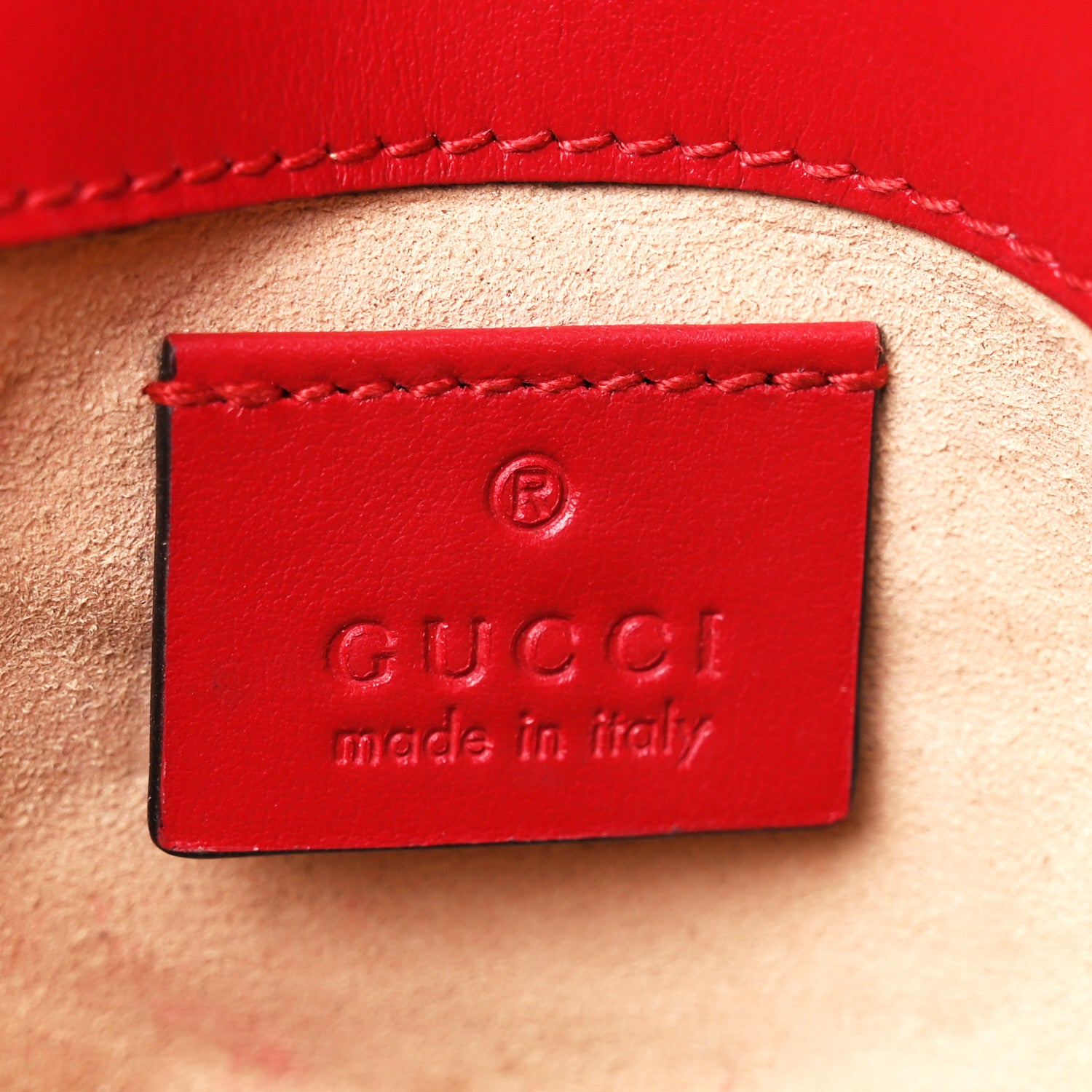 Gucci Calfskin Matelasse Super Mini GG Marmont Shoulder Bag Hibiscus Red 6 of 14