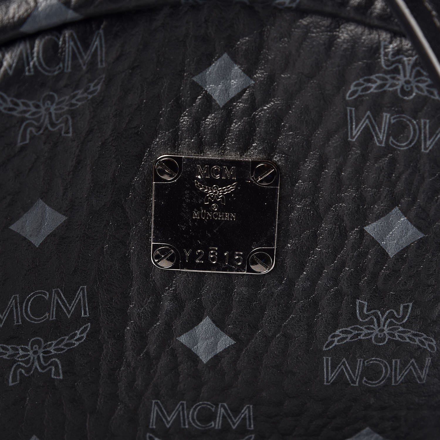 MCM Visetos Medium Stark Backpack Black 6 of 8