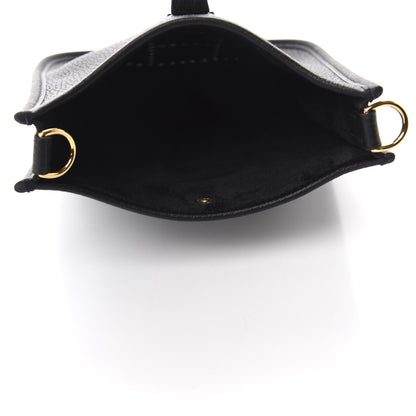 Hermes Taurillon Clemence Evelyne TPM Black 5 of 11