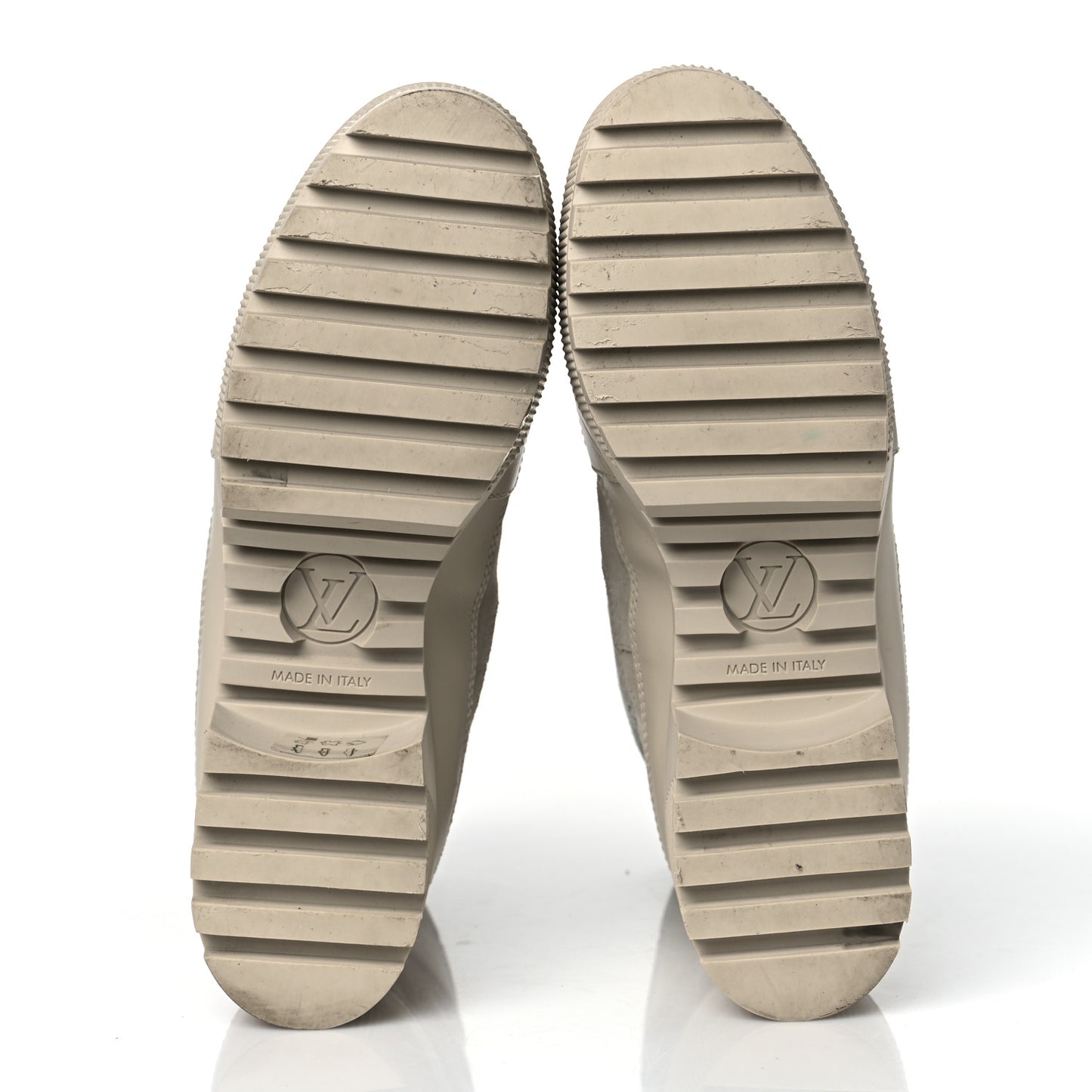 Suede Calfskin Jacquard Since 1854 Laureate Platform Desert Boots 39.5 Beige