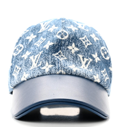 Louis Vuitton Monogram Jacquard Cap L Blue 3 of 9