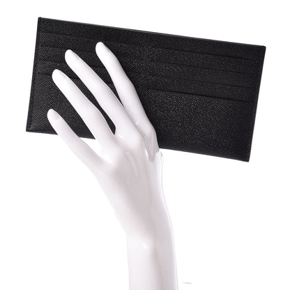 Louis Vuitton Calfskin Felicie Chain Wallet Card Holder Insert Black 2 of 6