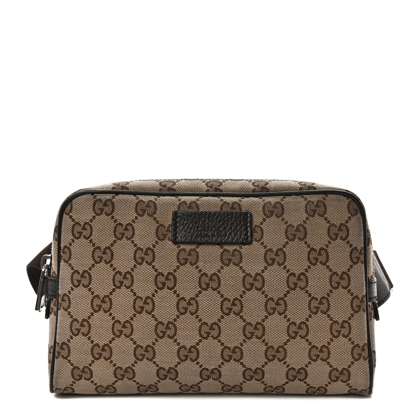 Monogram Dollar Calfskin Belt Bag Beige Ebony Testa di Moro Marrone Scuro