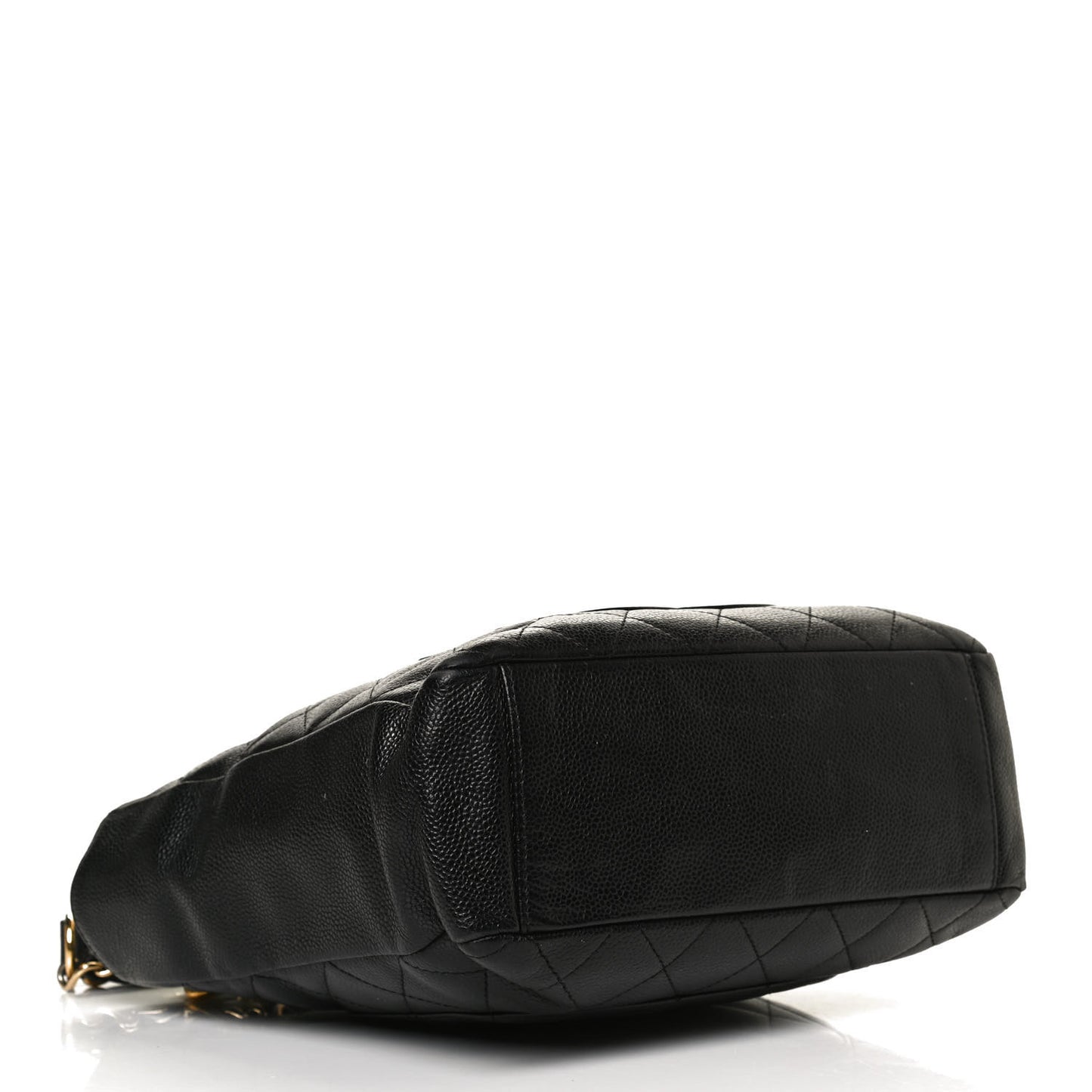 Caviar Quilted Petit Shopping Tote PST Black