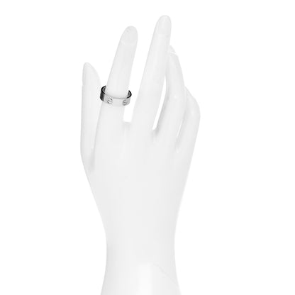 Cartier 18K White Gold 5.5mm LOVE Ring 55 7.25 2 of 5