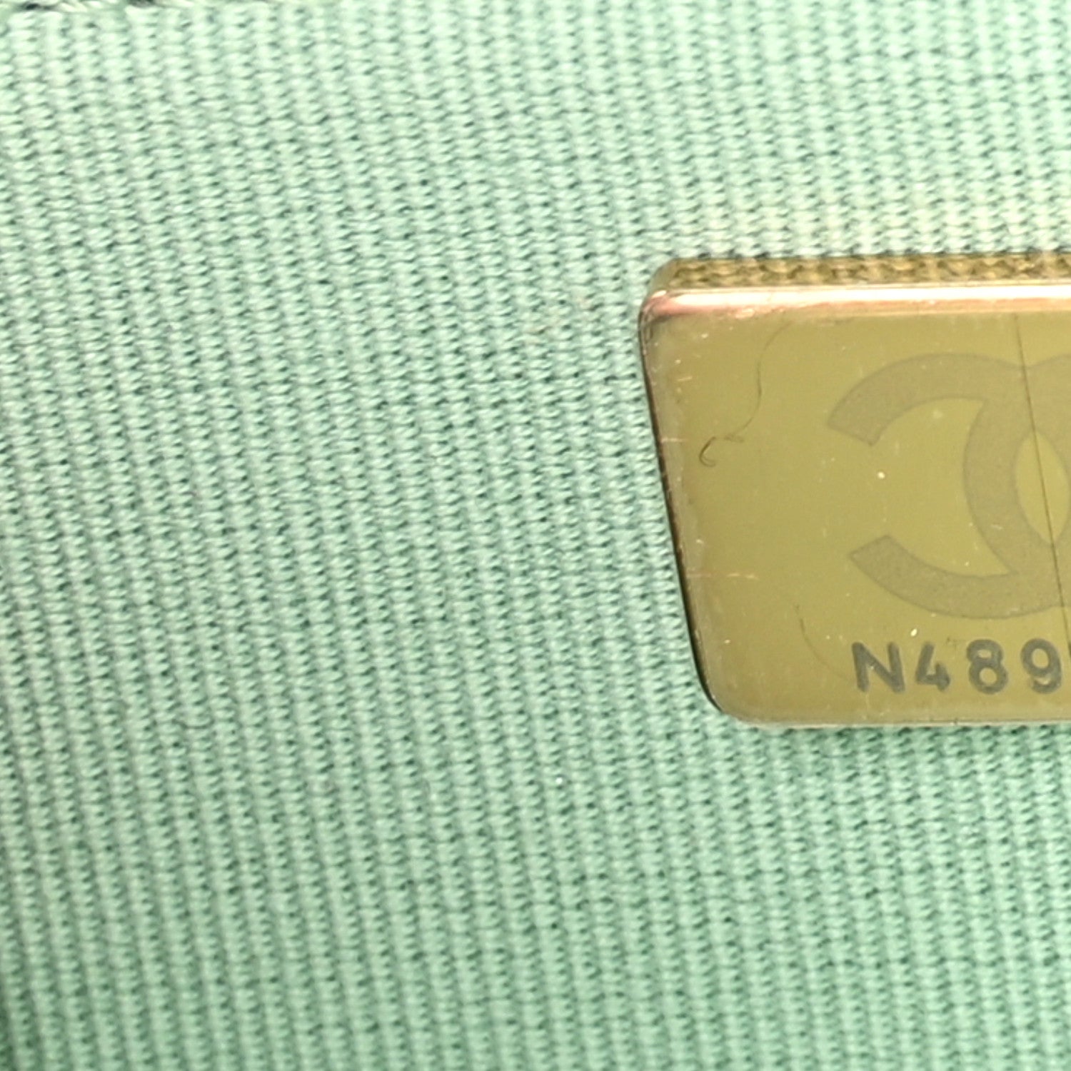 Chanel Lambskin Quilted Pearl Top Handle Wallet On Chain WOC Light Green 8 of 11