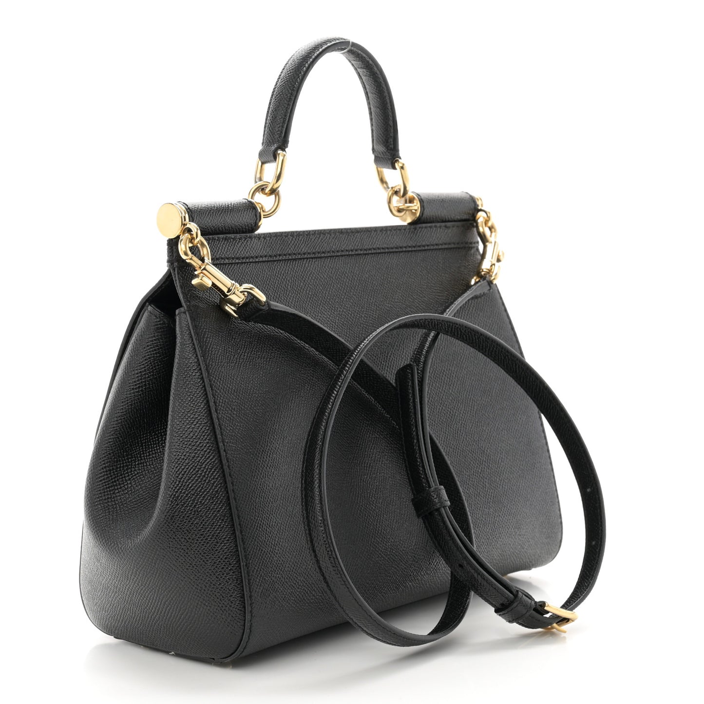 Dauphine Medium Miss Sicily Satchel Black