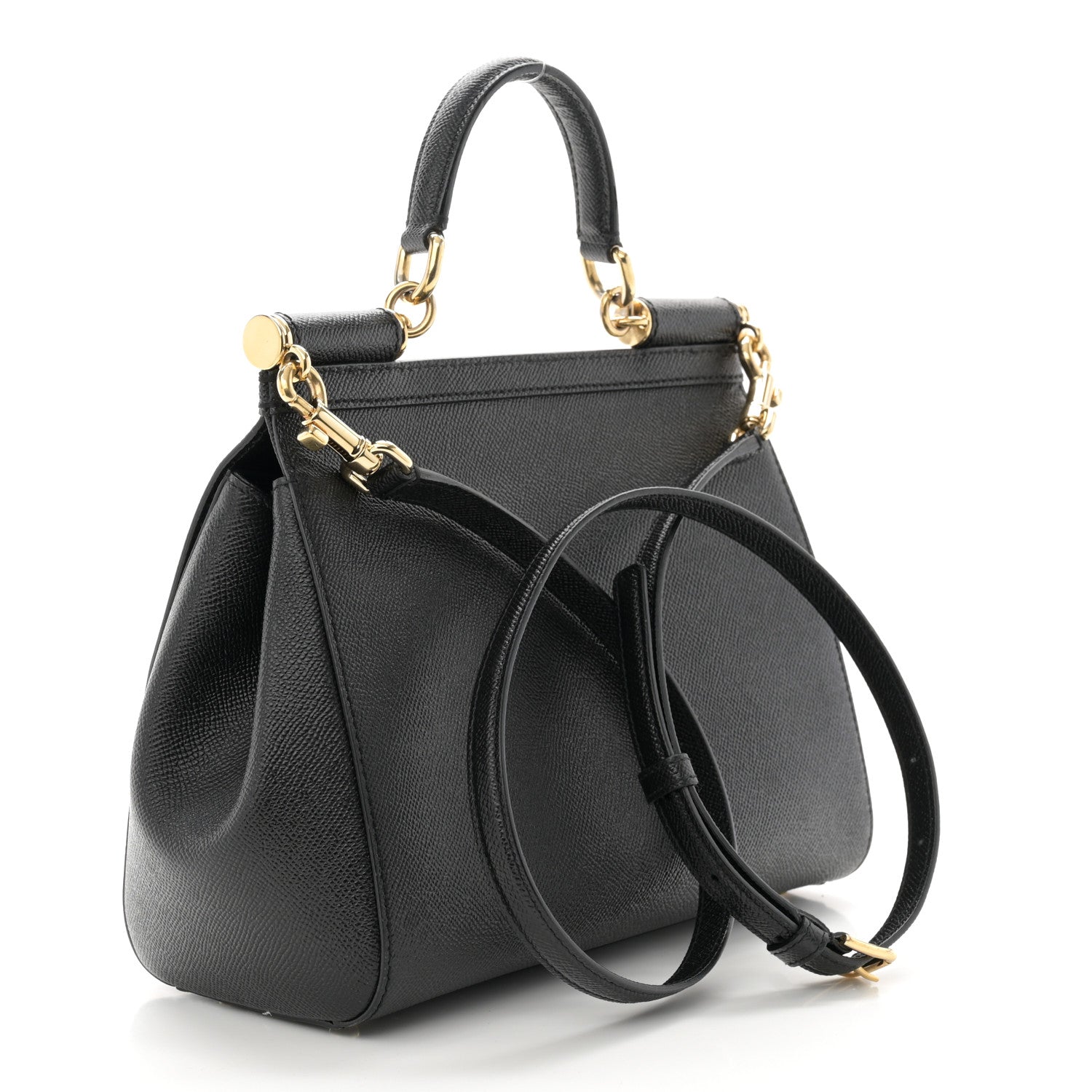 Dolce & Gabbana Dauphine Medium Miss Sicily Satchel Black 3 of 8