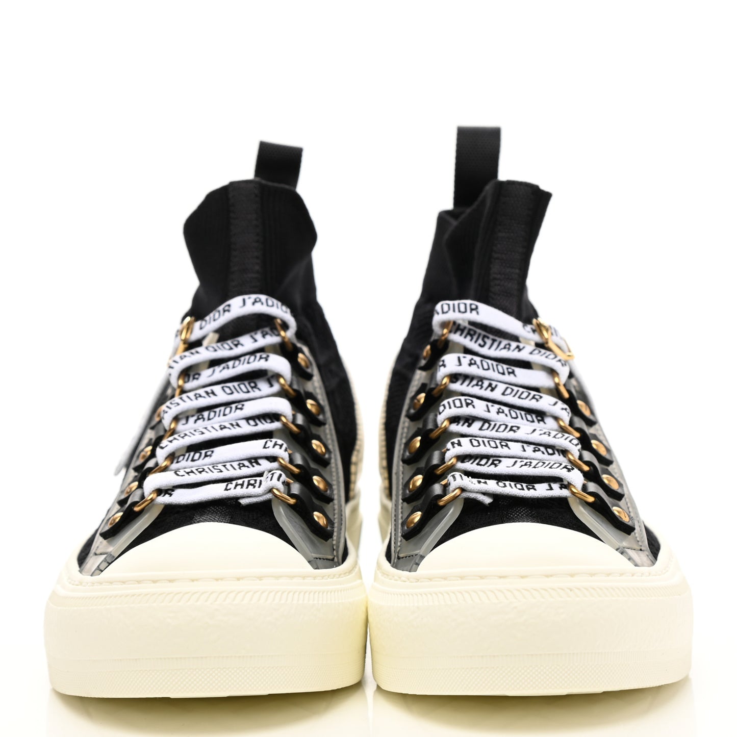 Technical Mesh Cannage Womens Walk'n Dior High Top Sneakers 36 Black