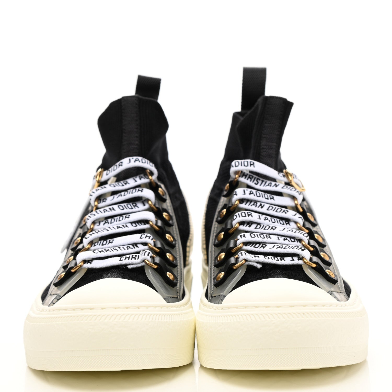 Christian Dior Technical Mesh Cannage Womens Walk'n Dior High Top Sneakers 36 Black 2 of 8
