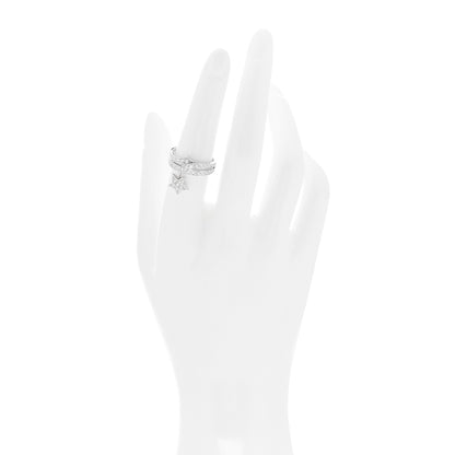 Chanel 18K White Gold Diamond Etolie Filante Ring 53 6.25 2 of 4