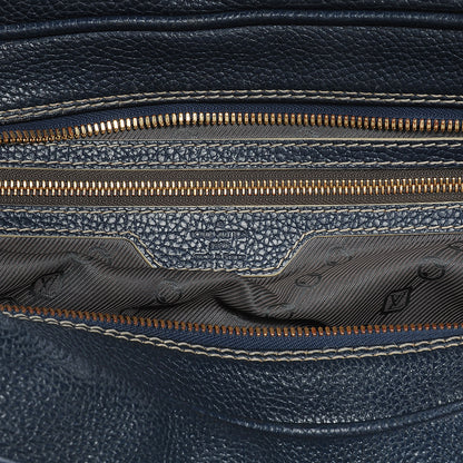 Louis Vuitton Tobago Leather Carryall Blue 6 of 7