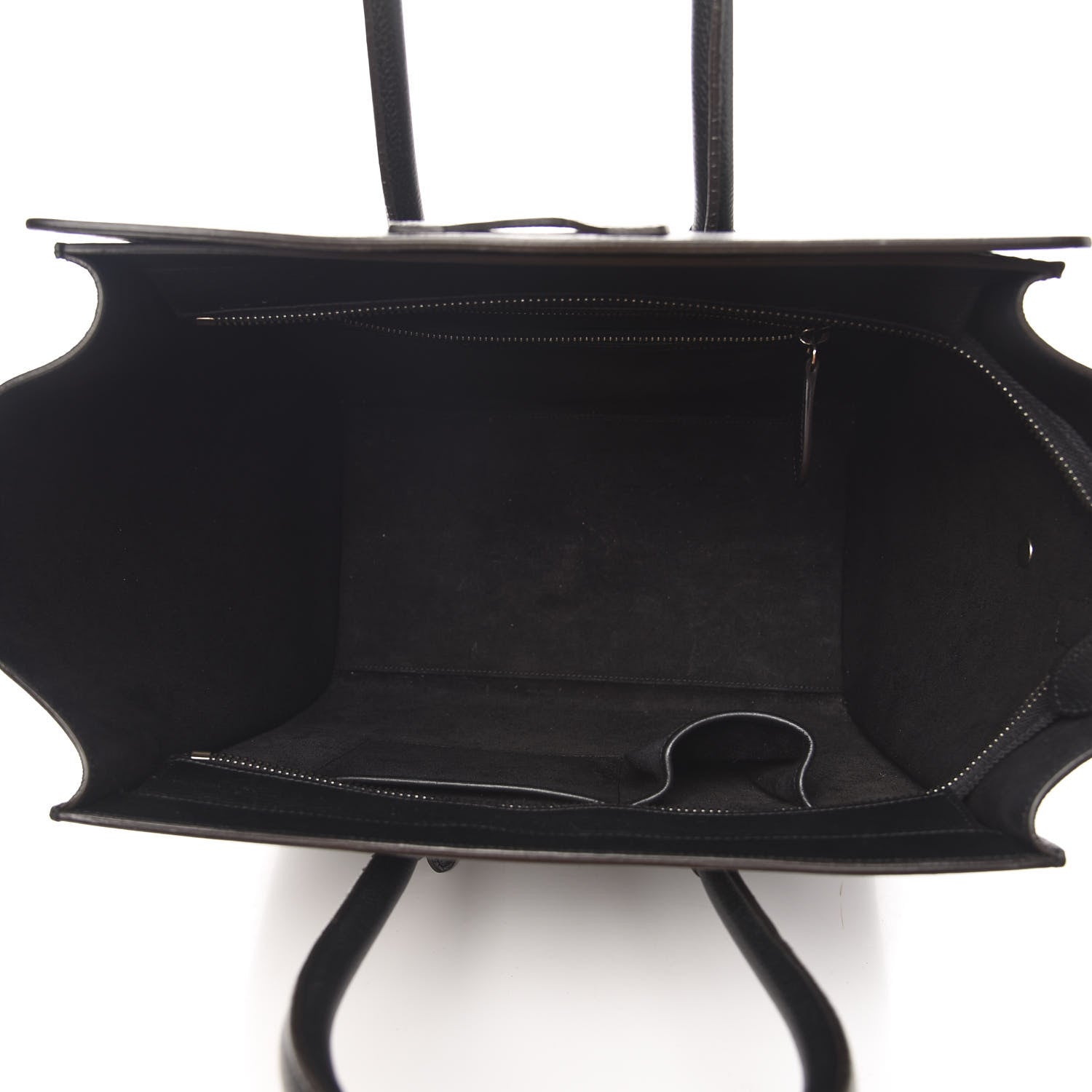 Celine Drummed Calfskin Mini Luggage Black 5 of 13