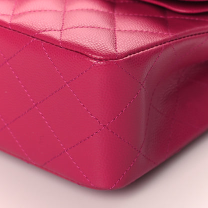 Chanel Caviar Quilted Small Double Flap Fuchsia 9 of 10