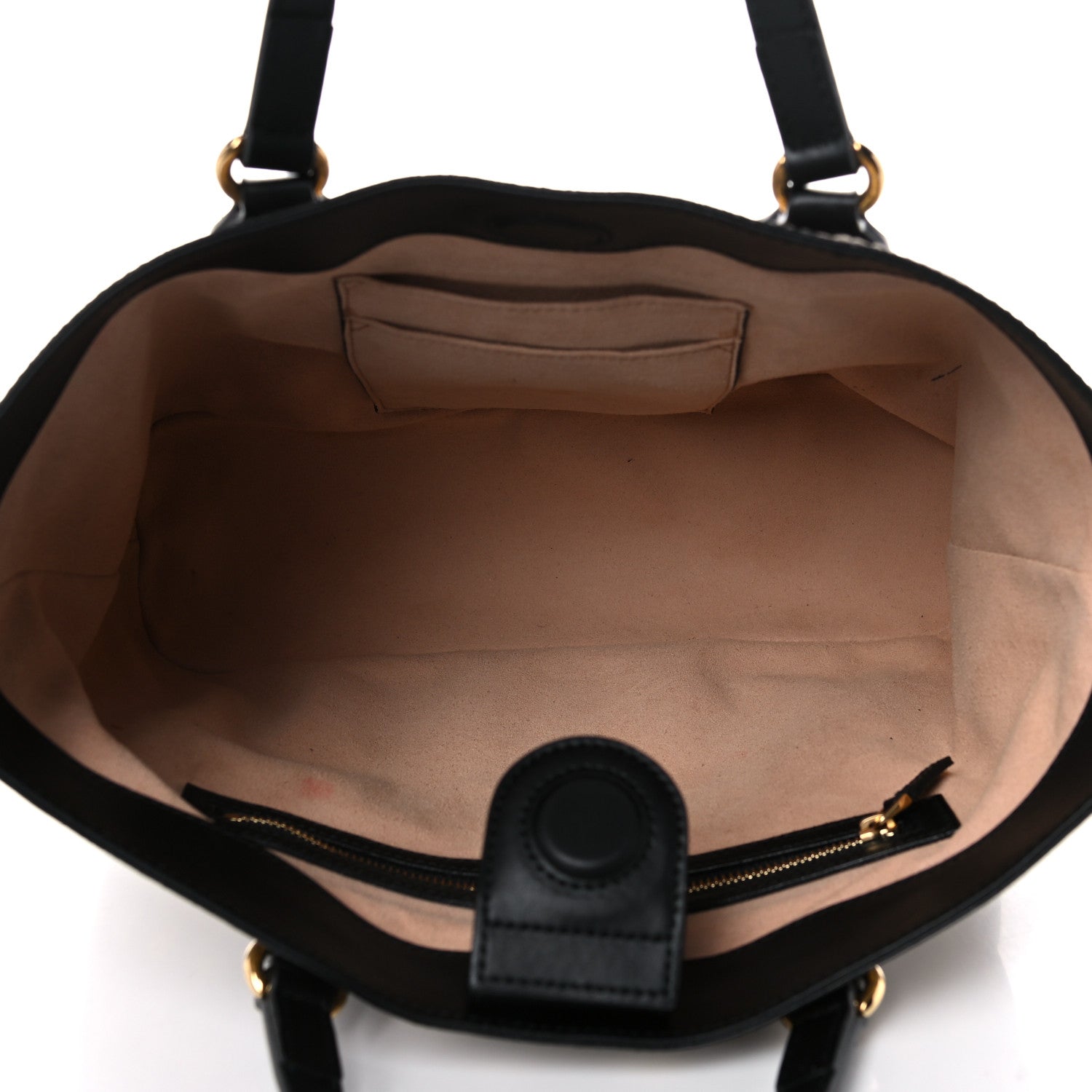 Gucci Soft GG Supreme Monogram Bees Small Crossbody Tote Beige Oro Black 5 of 17