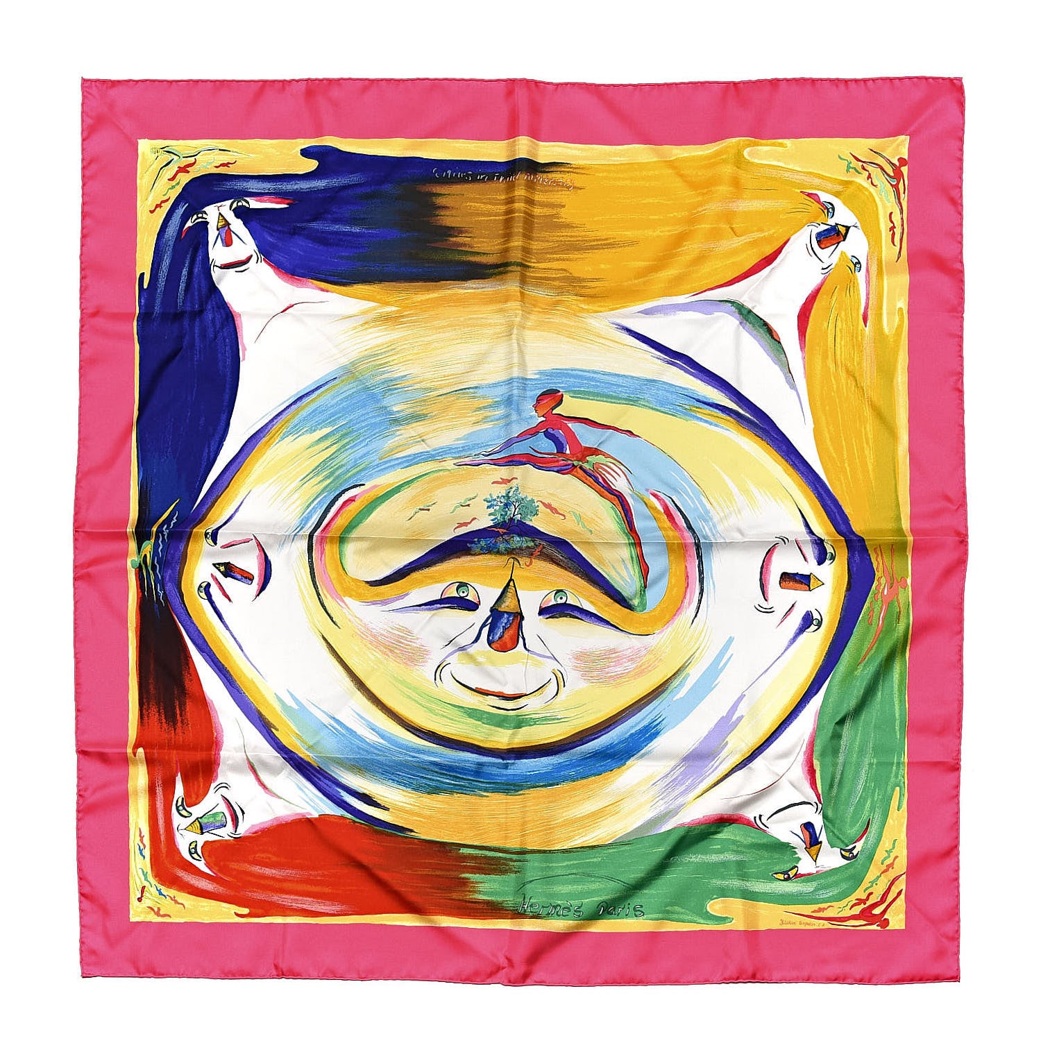 Hermes Silk Smile In Third Millenary Scarf 90 1 of 3