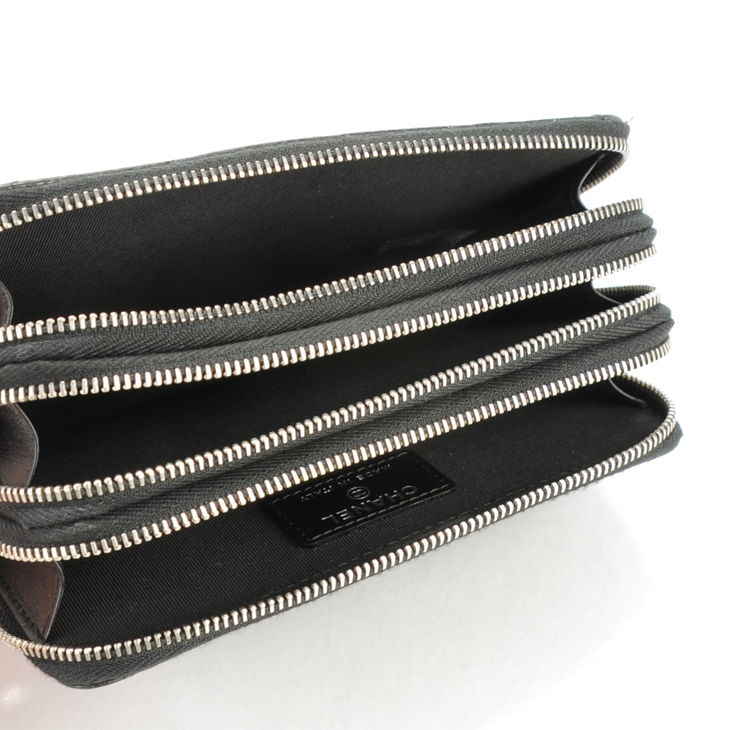 Chanel Caviar Quilted Zip Around Phone Holder Black 5 of 7