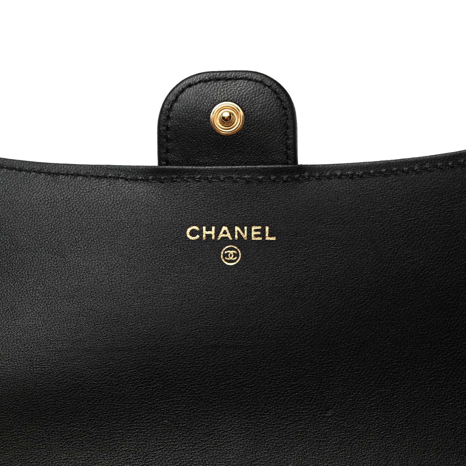 Chanel Lambskin Quilted Large Flap Wallet Black 6 of 8