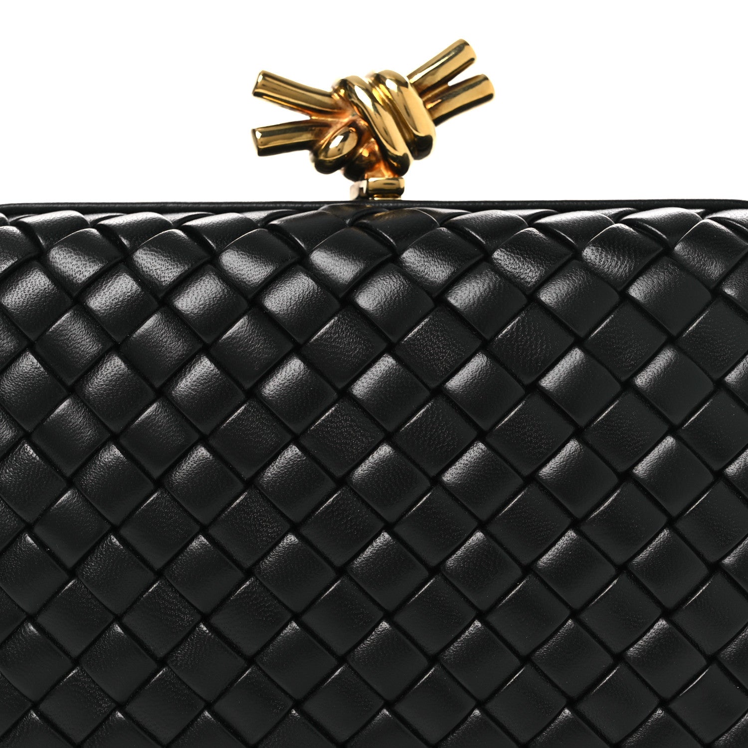 Bottega Veneta Nappa Intrecciato Knot Clutch Black 7 of 11